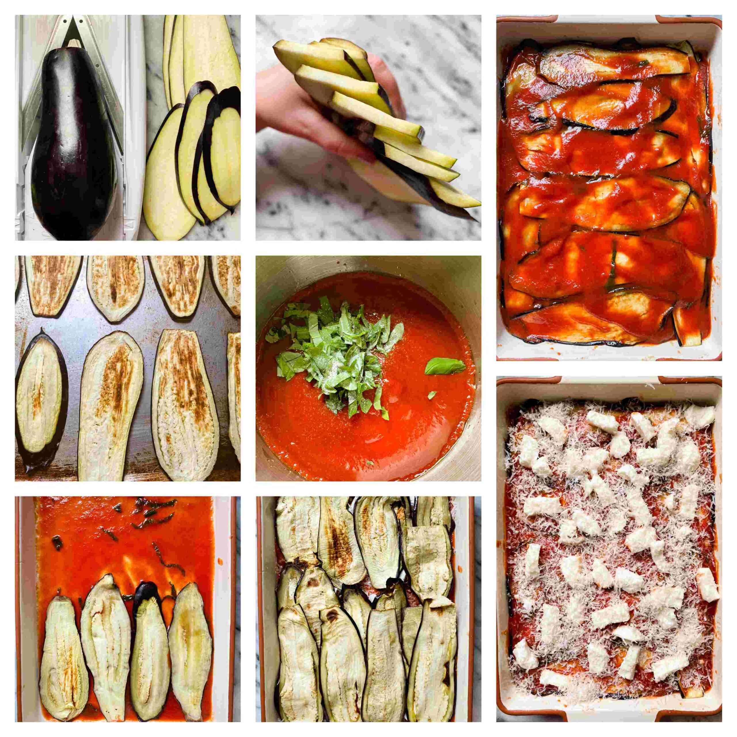 eggplant parmesan process images