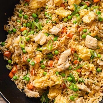 fried rice with chicken