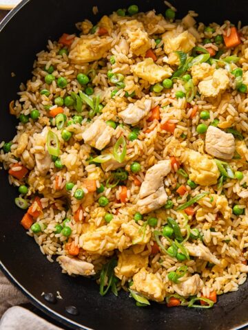 fried rice with chicken