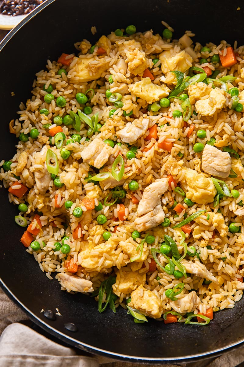 fried rice with chicken