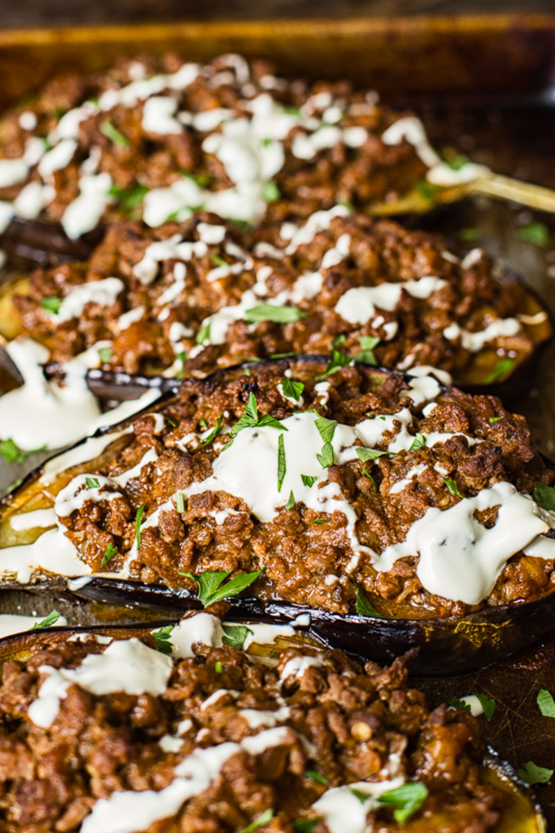 stuffed eggplant