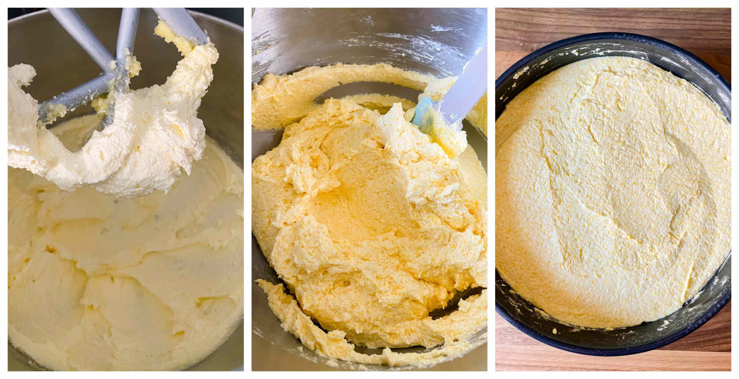 polenta cake process images