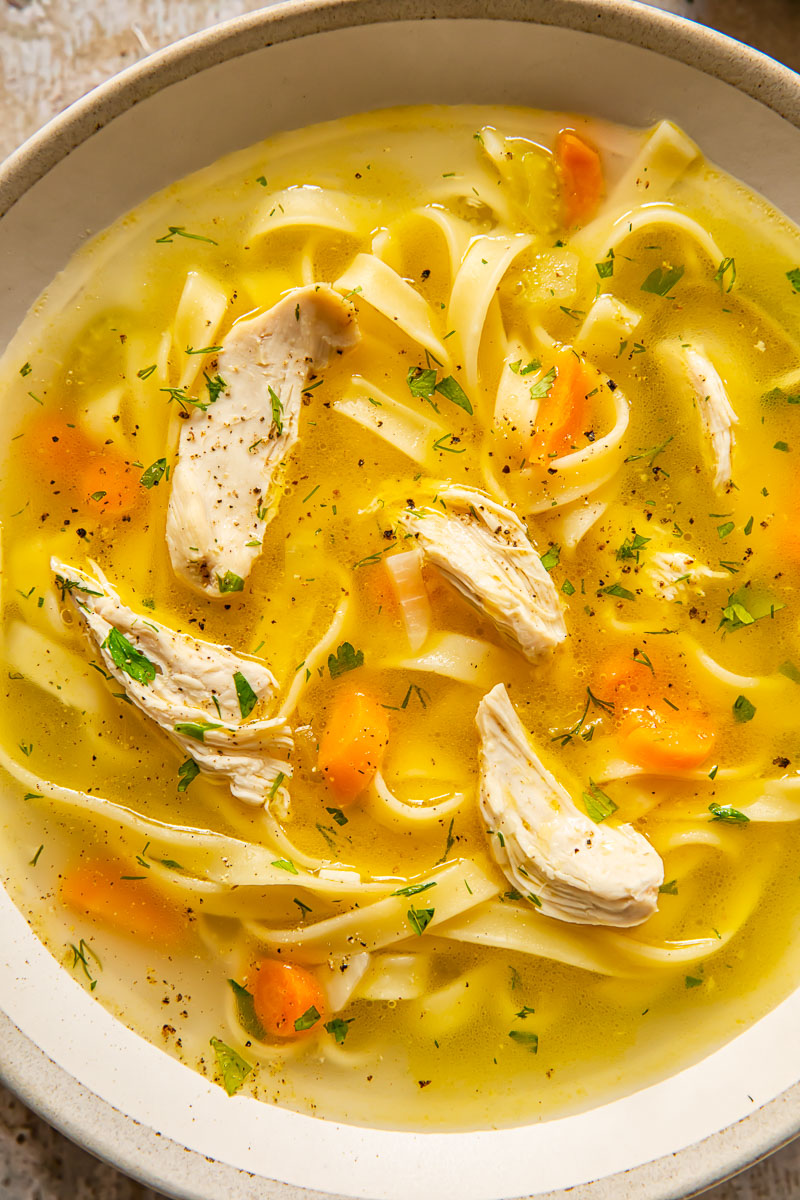 Homemade Chicken Noodle Soup (with VIDEO)