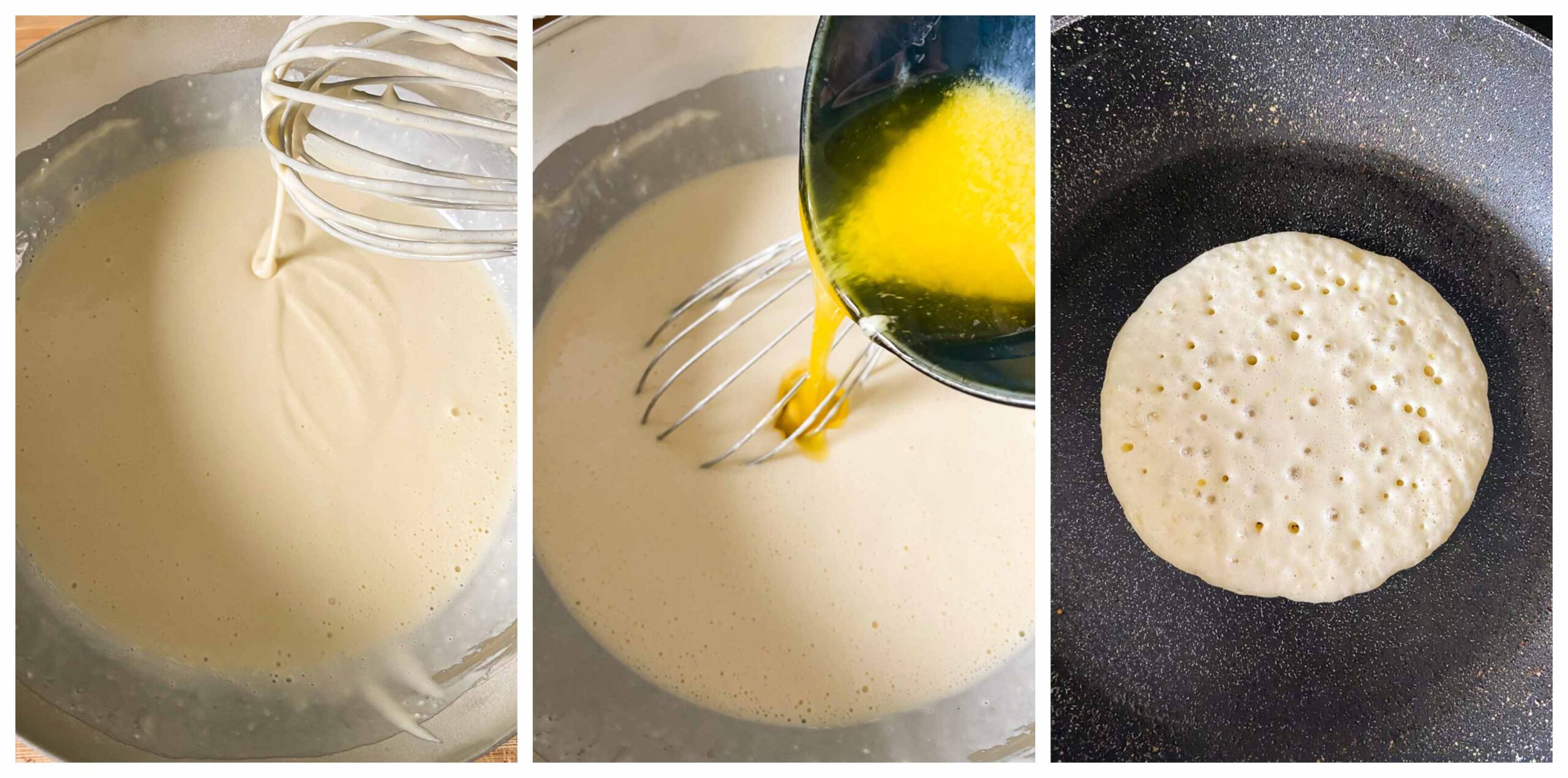 pancake recipe process images