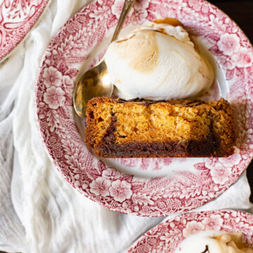 cookie bar on a plate