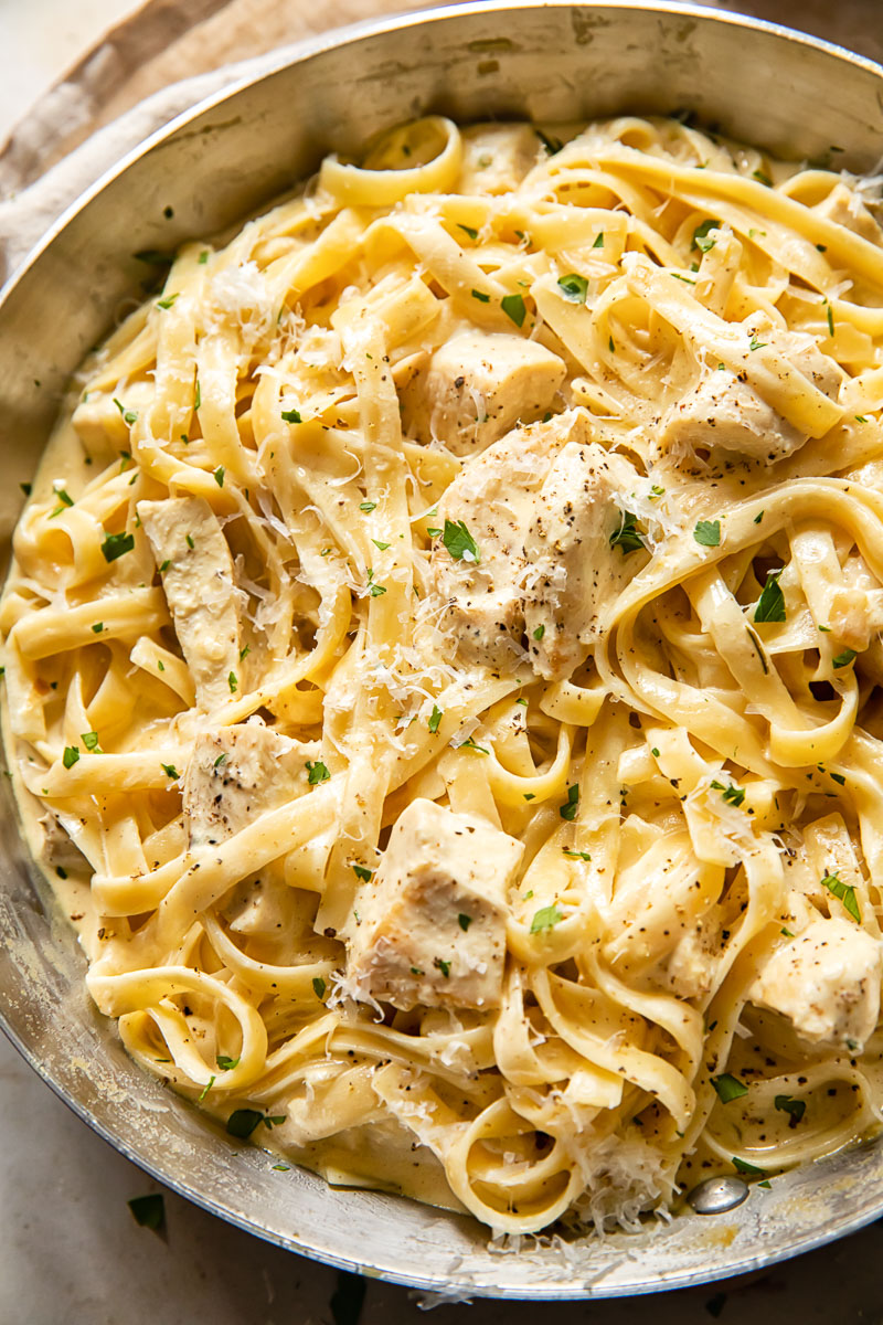 creamy fettuccine with chicken