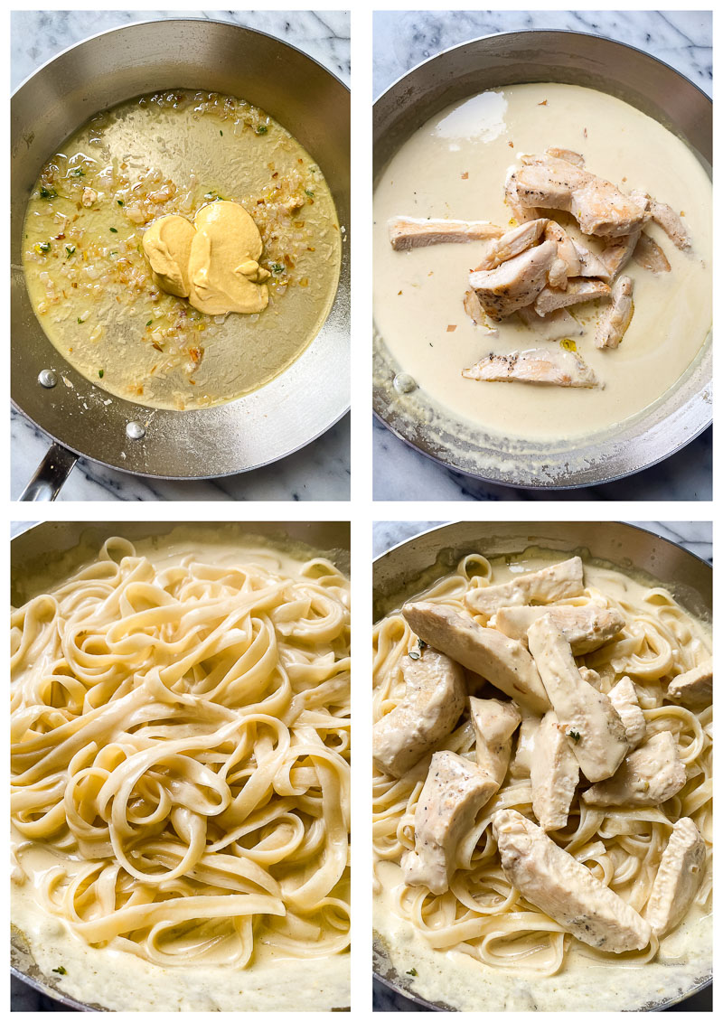 chicken pasta recipe process images