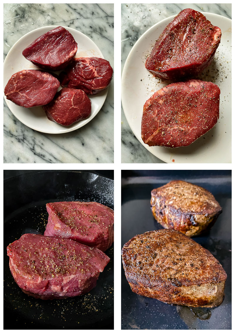 filet mignon preparation process images