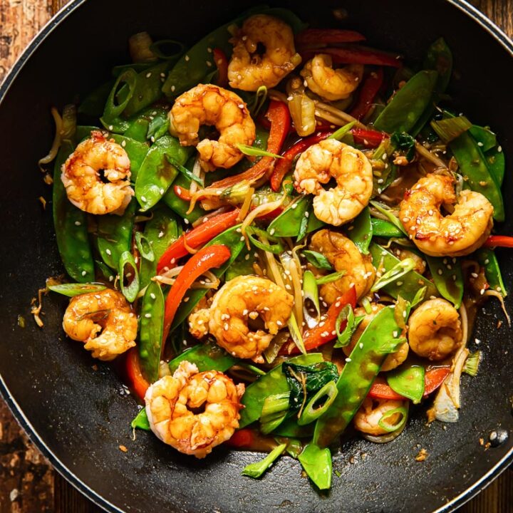 Easy Prawn Stir Fry - Vikalinka