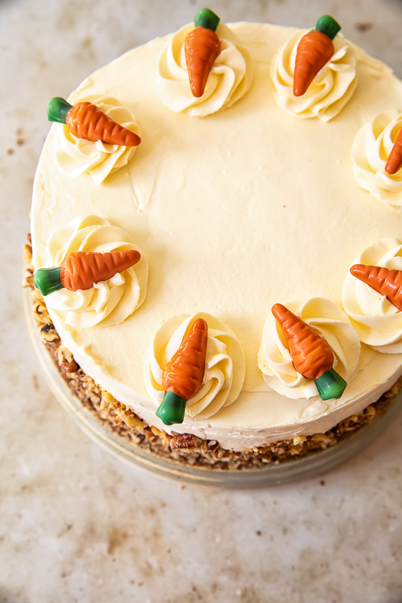 Carrot Cake with Cream Cheese Frosting - Vikalinka