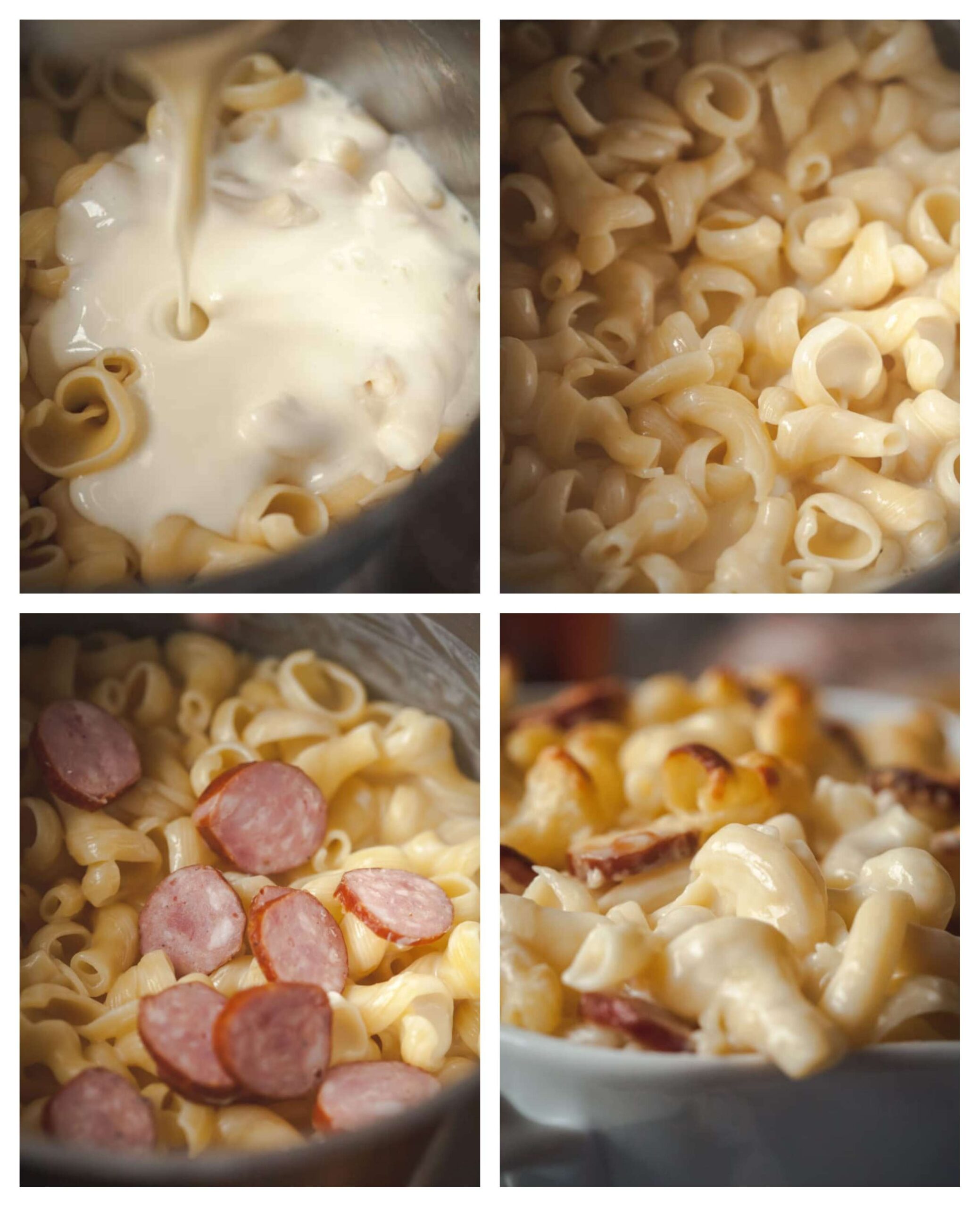 macaroni and cheese process images