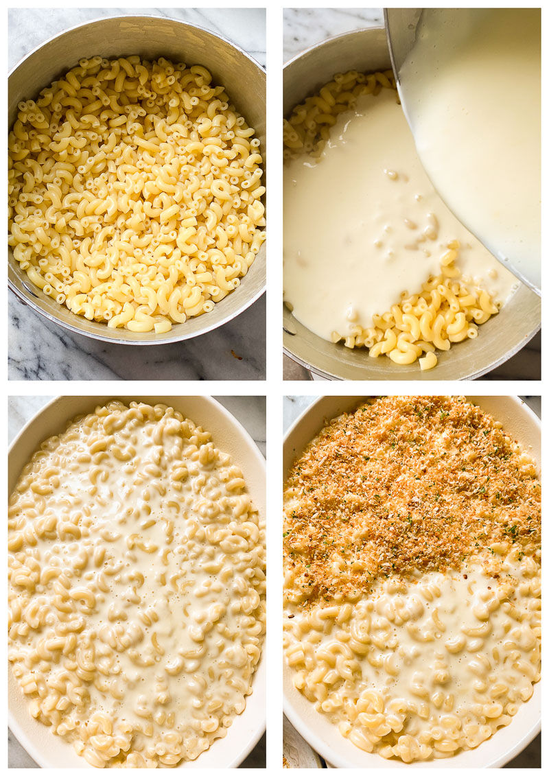 macaroni and cheese recipe process images