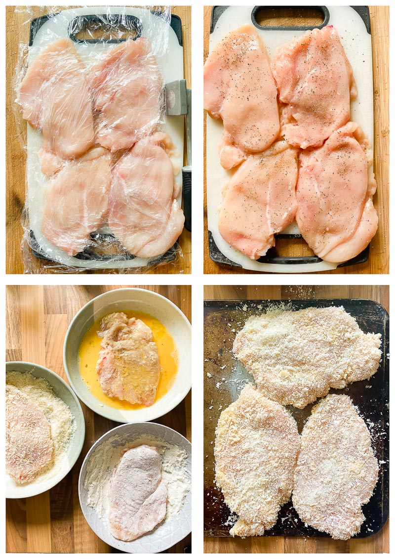 chicken parmesan process images