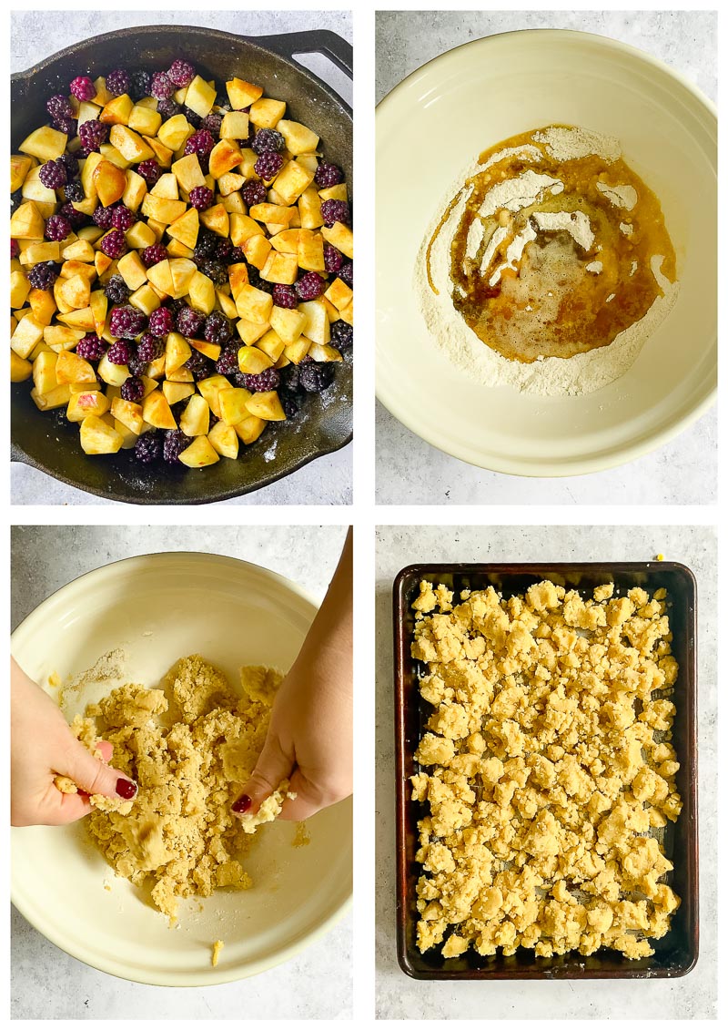 crumble process images