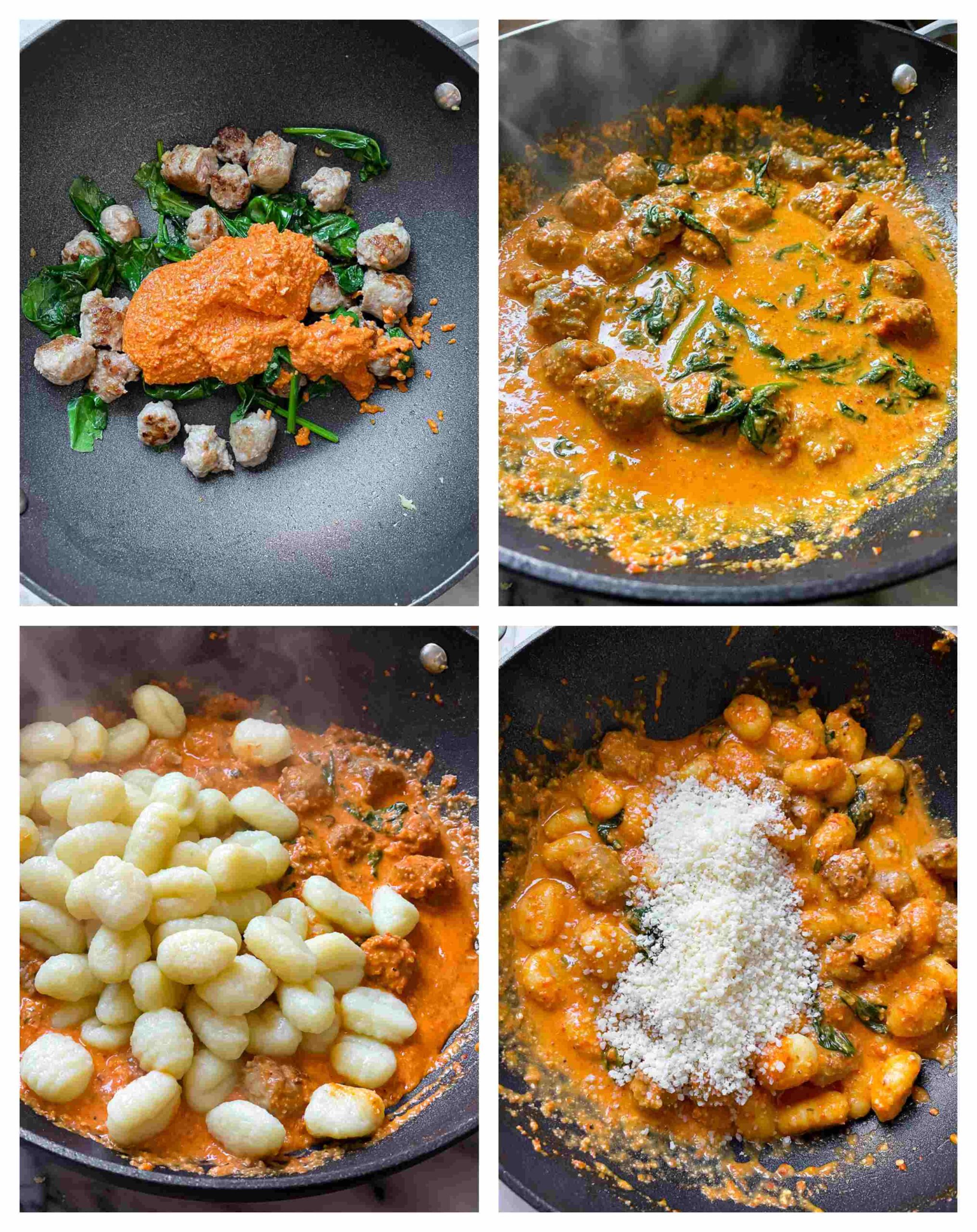 sausage gnocchi recipe process images