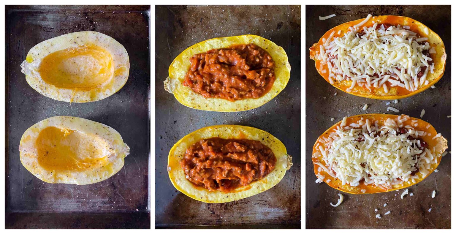 Spaghetti Squash Bolognese - Vikalinka