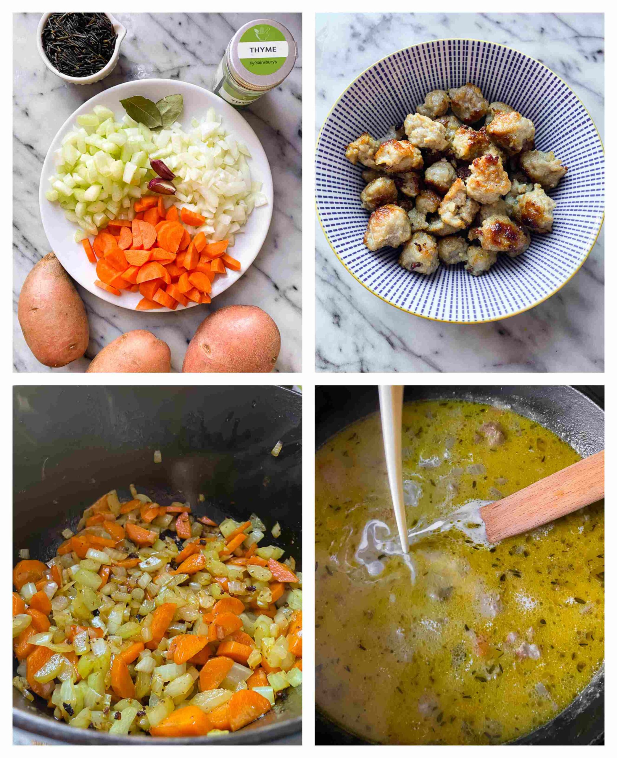 chowder recipe process images