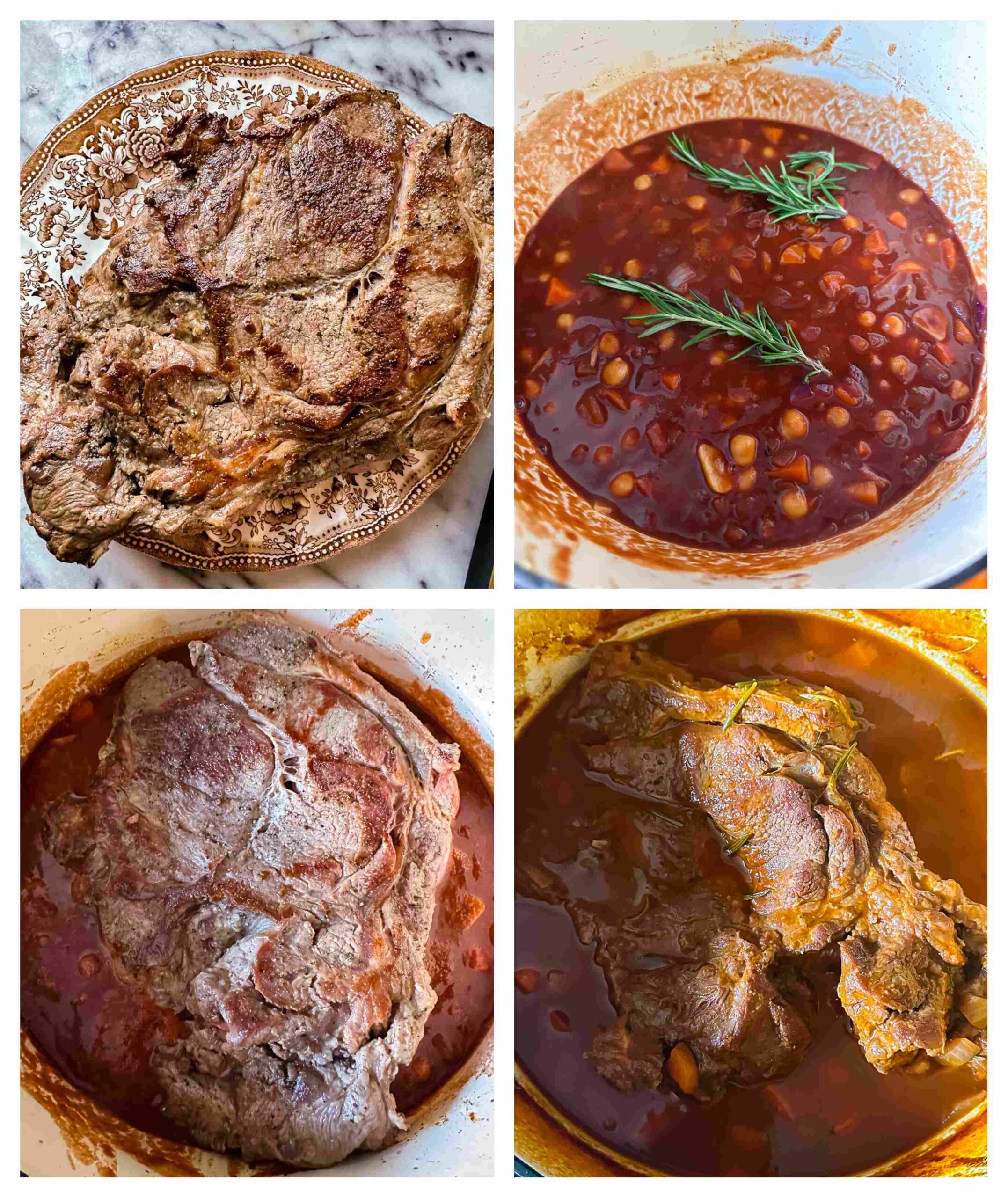 pot roast recipe process images