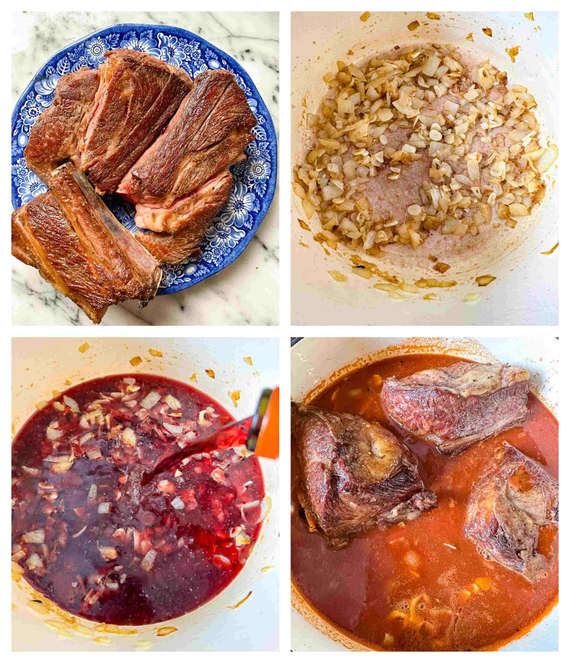 short ribs recipe process images