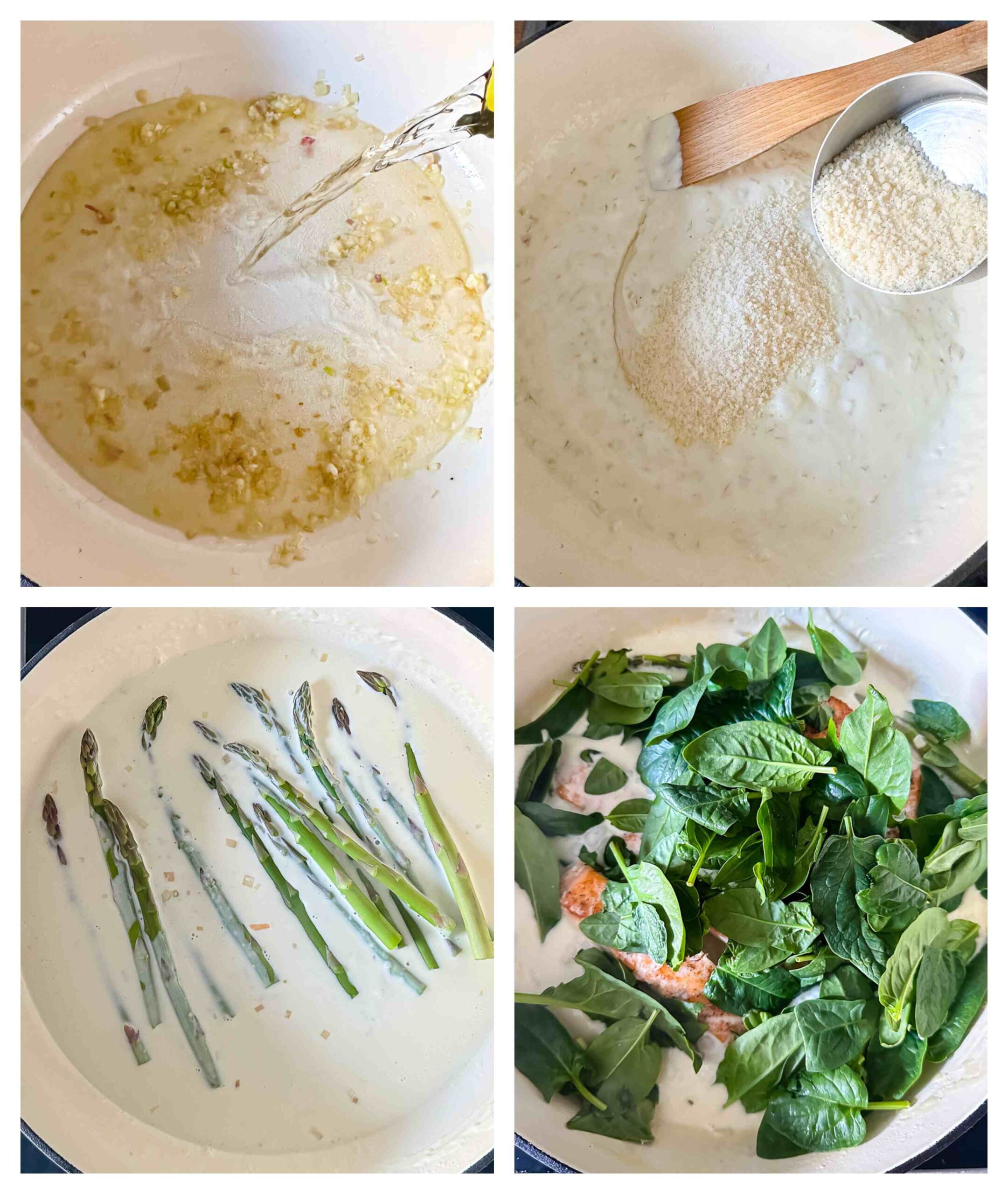 salmon florentine recipe process images