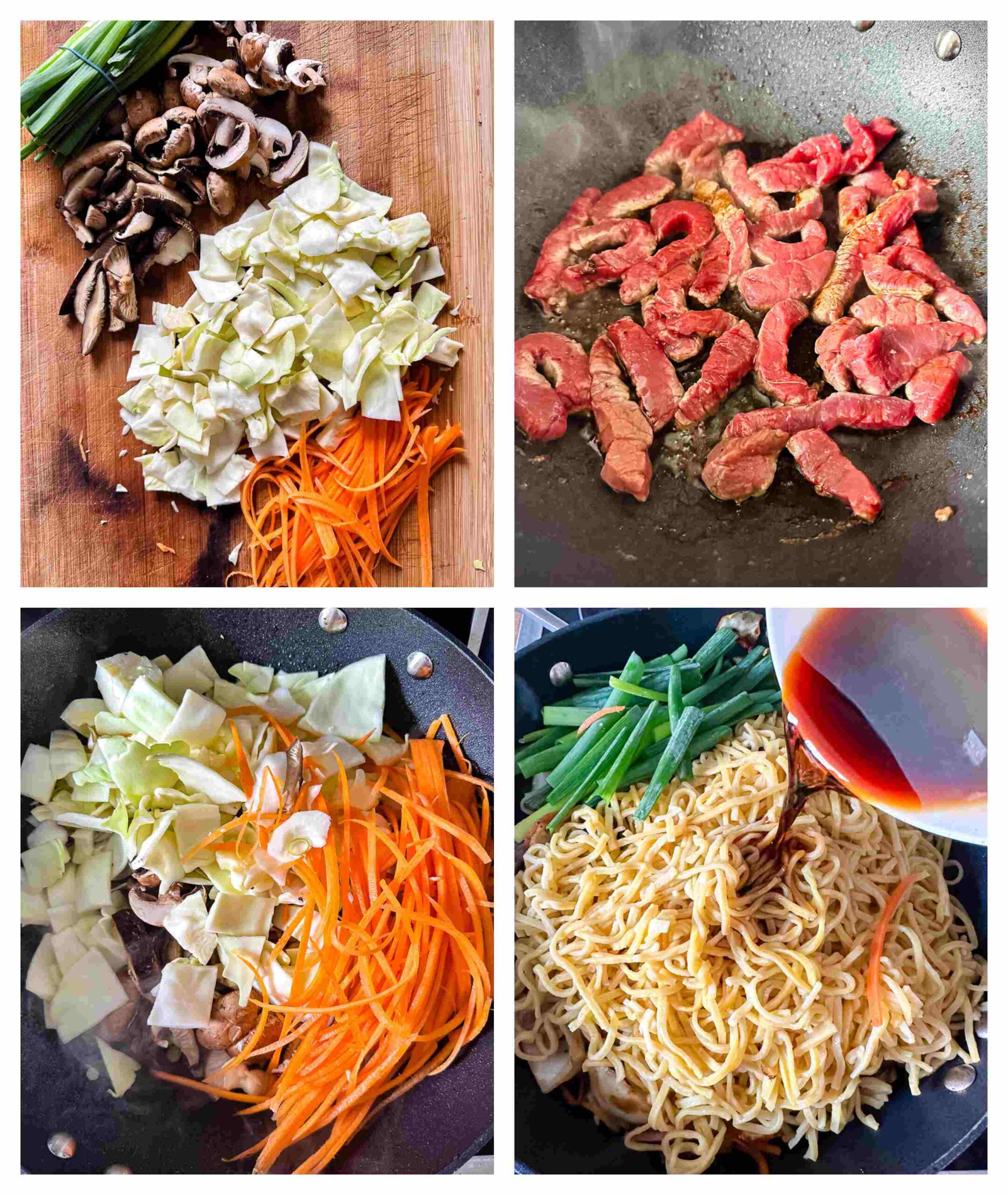 yakisoba recipe process images