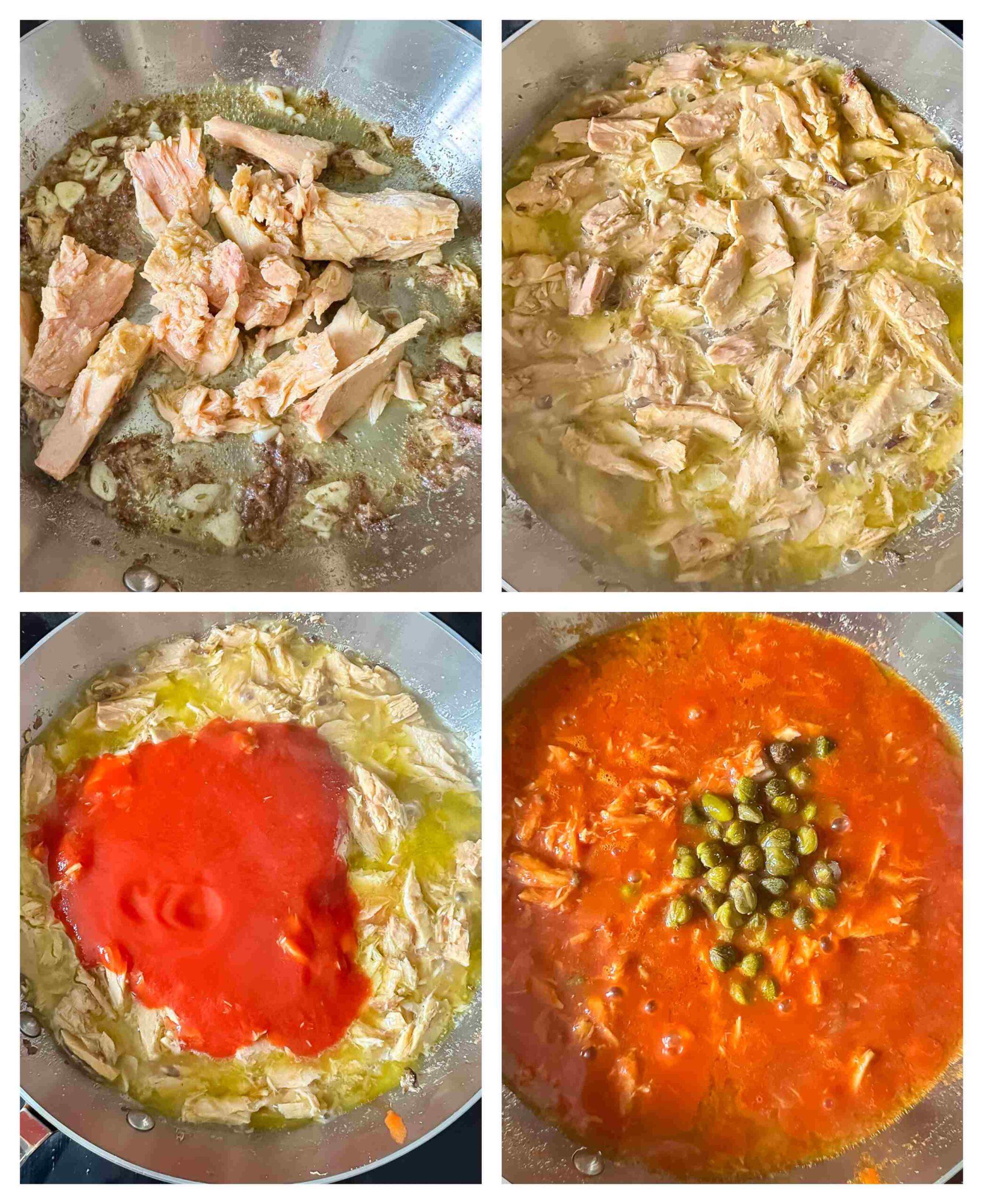 tuna pasta recipe process images