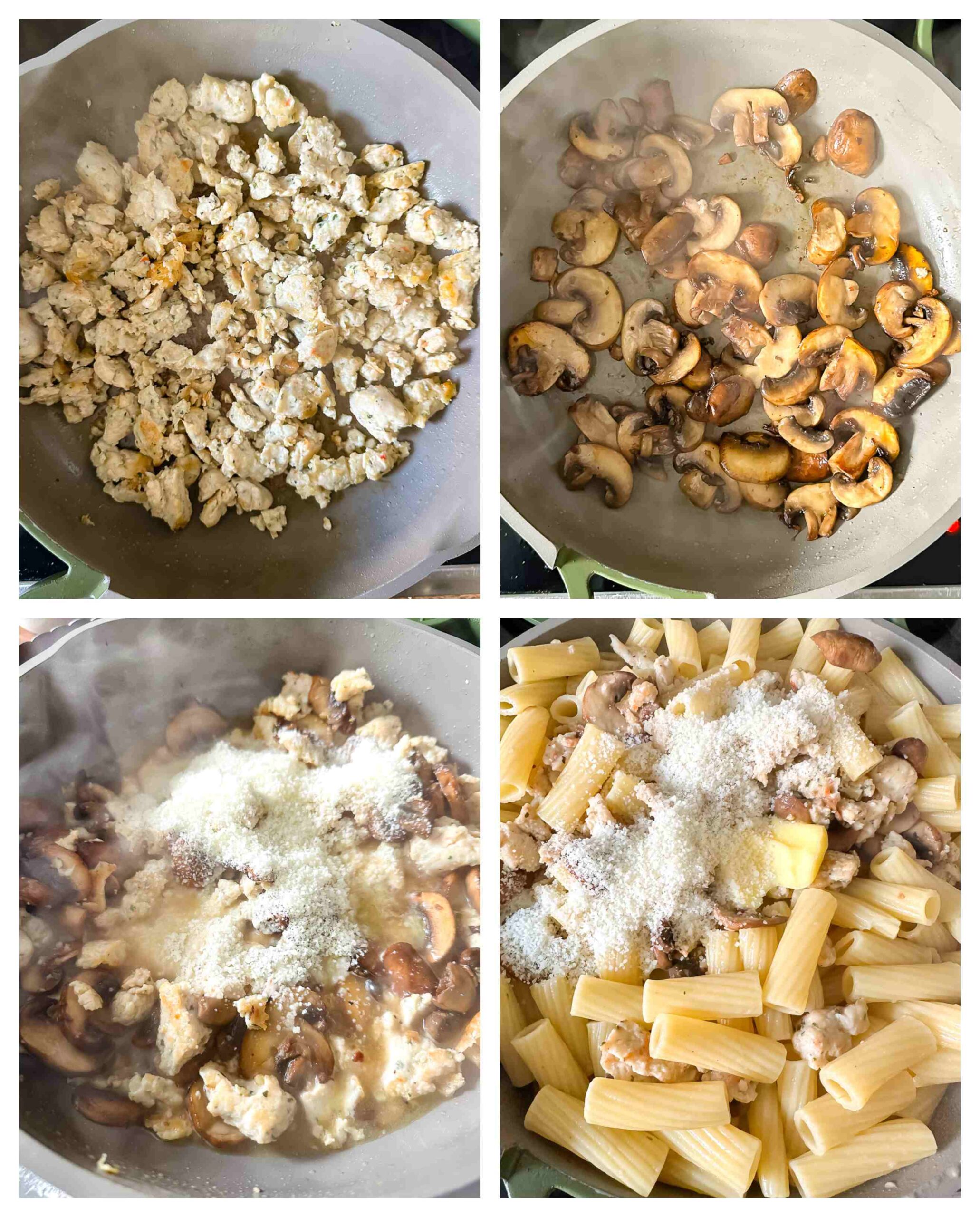 italian sausage pasta recipe process images