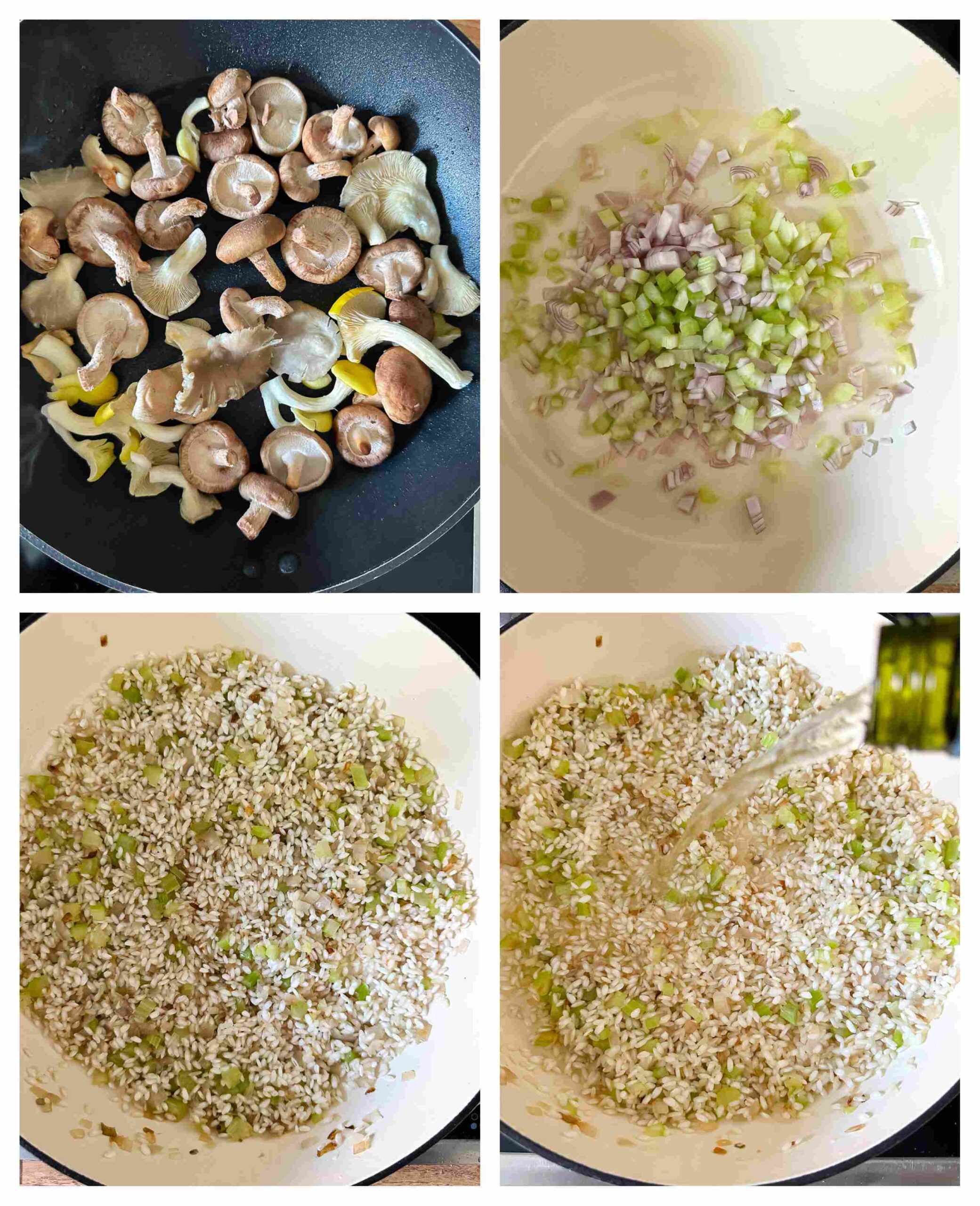 truffle risotto process images