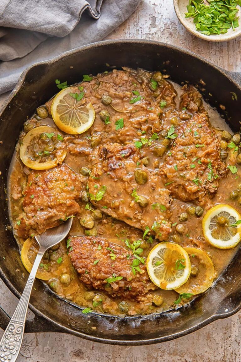 Veal Piccata (Veal Scallopini) Vikalinka