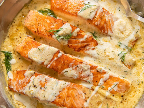 sour cream dressing for salmon Easy Sour Cream Baked Salmon