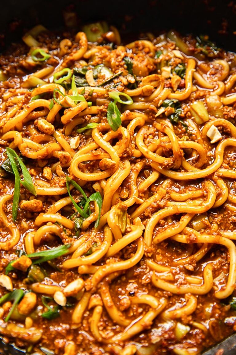 Vegan Dan Dan Noodles Chinese Street Food Vikalinka vegan-dan-dan-noodles-chinese-street-food-vikalinka