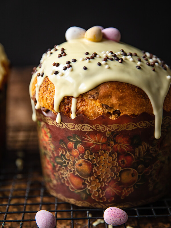 close up of kulich