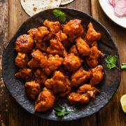 Buffalo cauliflower on a plate