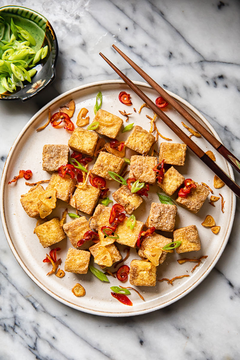 Crispy Air Fryer Tofu Bites