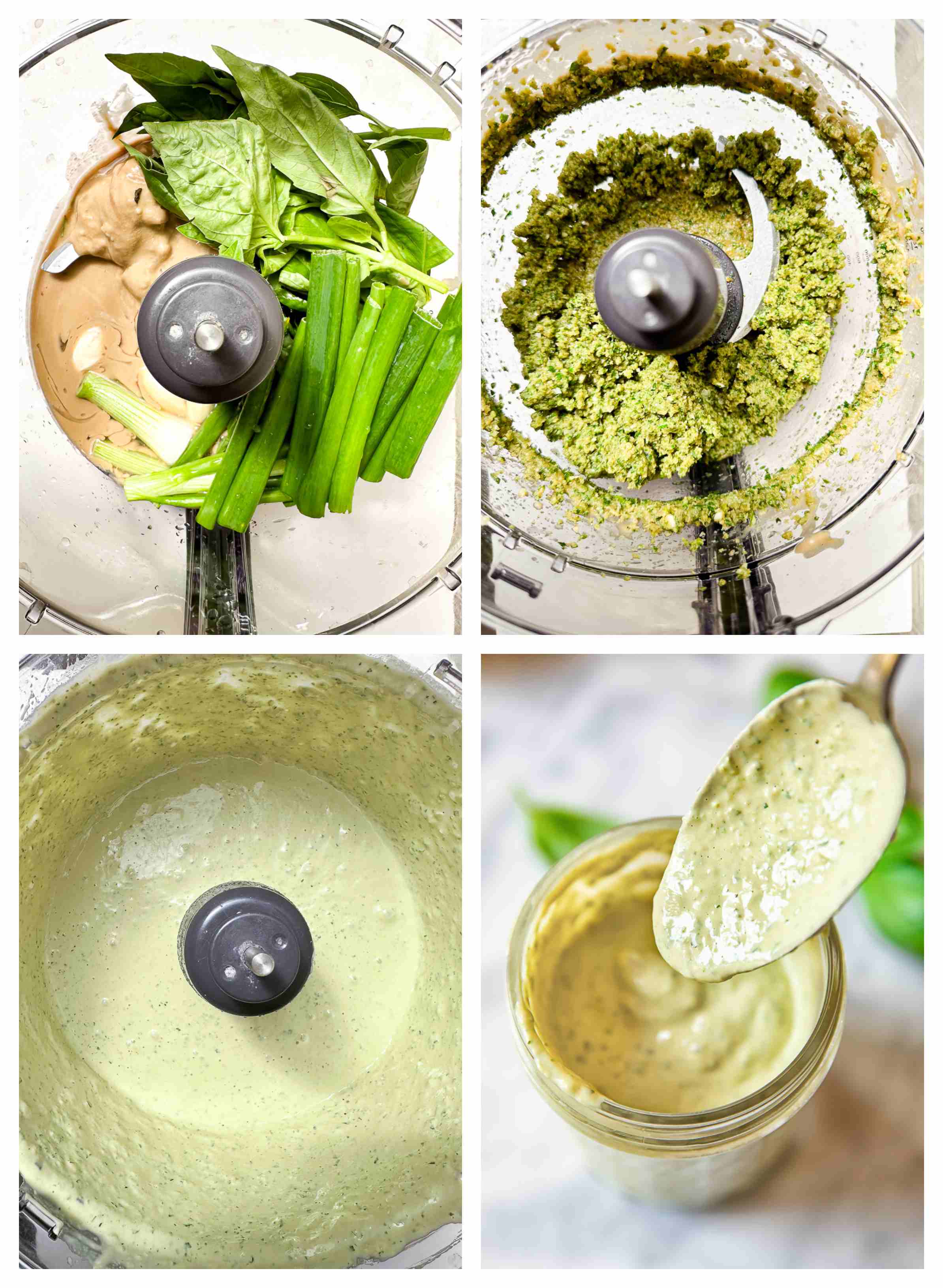 Tahini Green Goddess Salad Dressing - Vikalinka