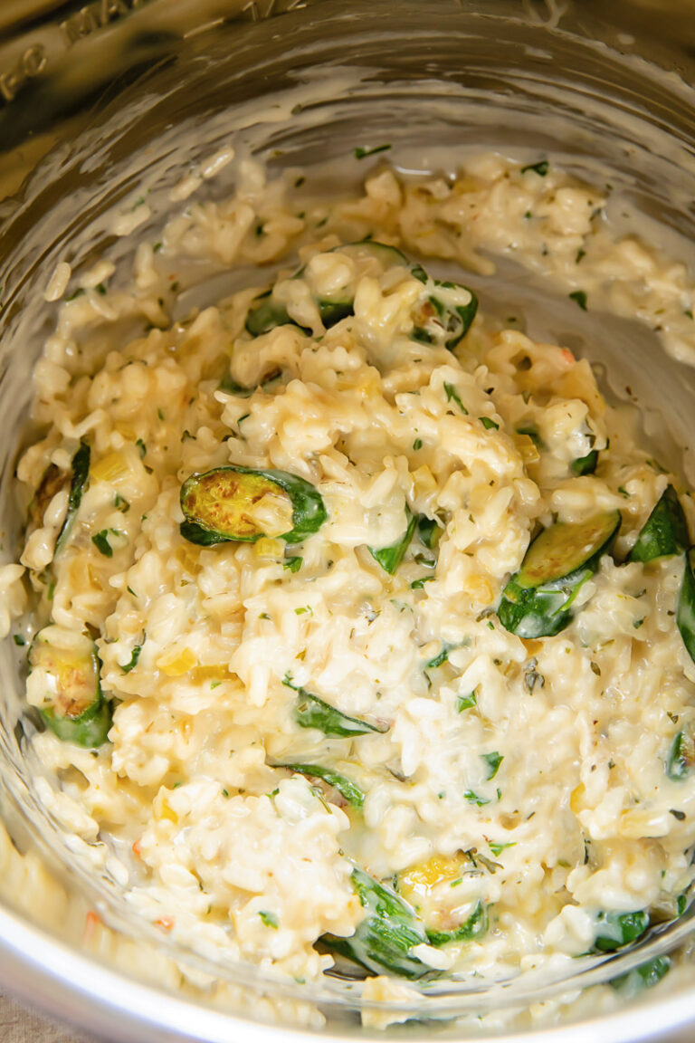 Instant Pot Risotto with Zucchini and Boursin - Vikalinka