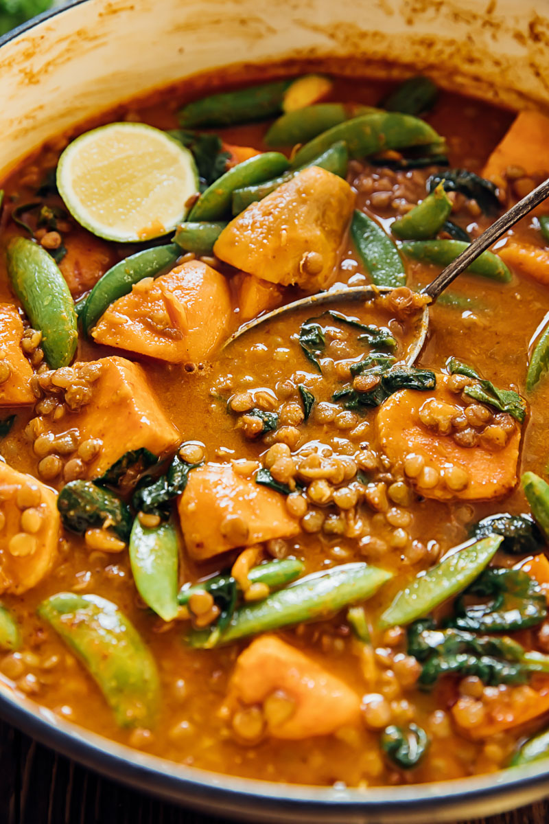 Sweet Potato and Lentil Curry