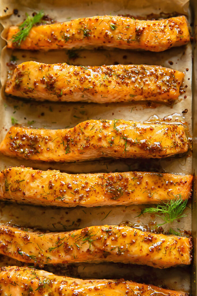Maple Mustard Glazed Salmon - 91