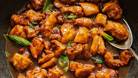 Chinese Three Cup Chicken (San Bei Ji) - Vikalinka