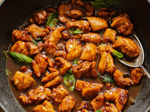 Chinese Three Cup Chicken (San Bei Ji) - Vikalinka