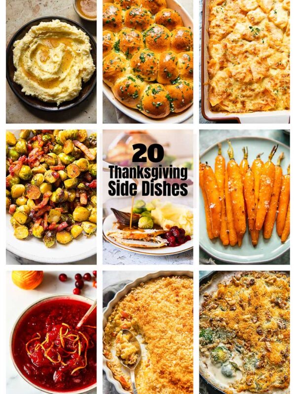 thanksgiving side dishes photo collage