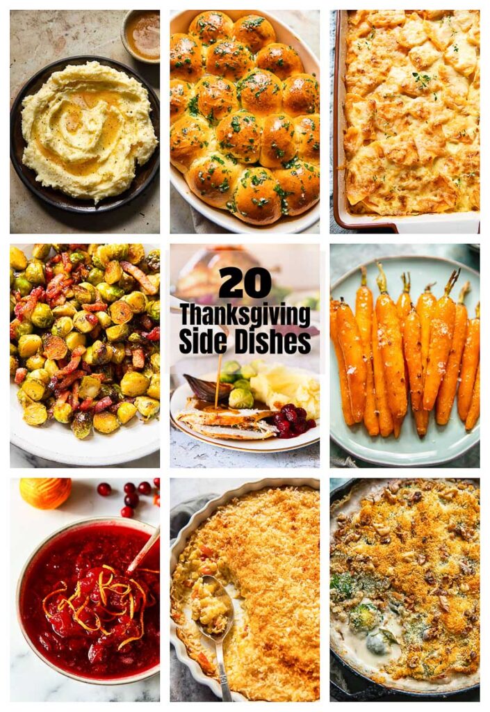 thanksgiving side dishes photo collage