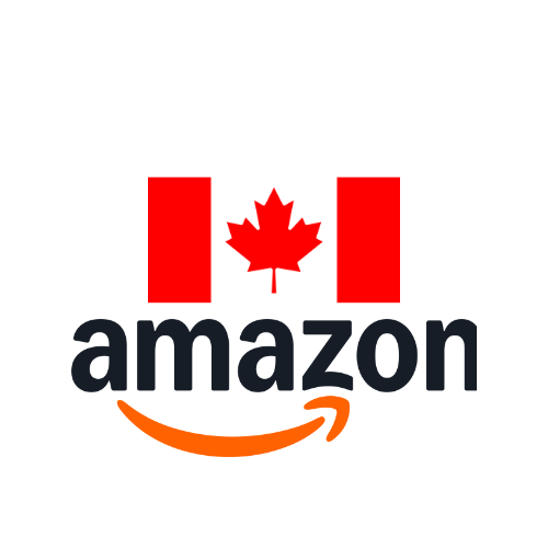 Amazon logo with Canadian flag