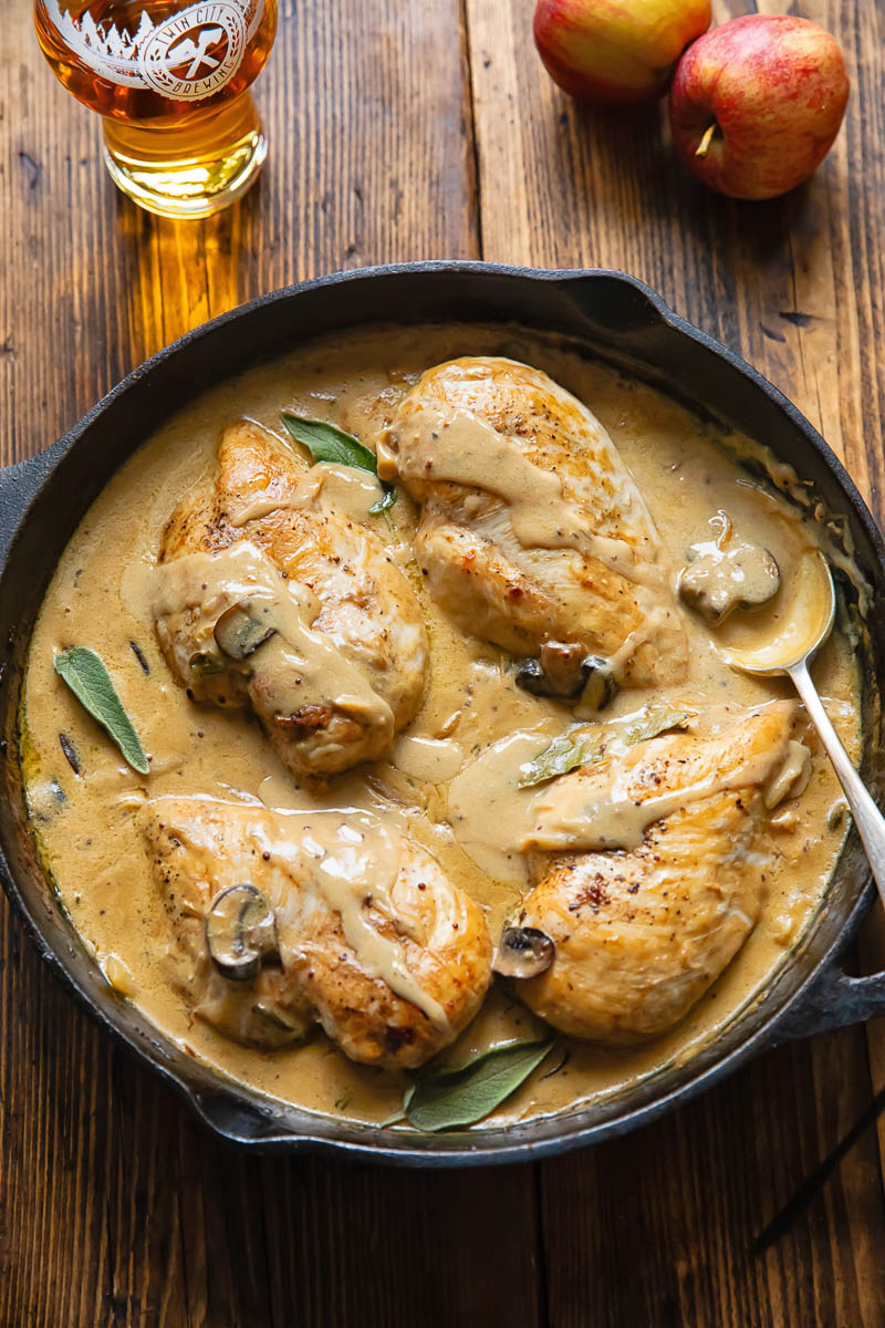 Somerset Chicken Casserole in Apple Cider