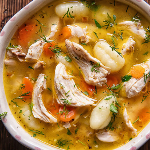 Herby Chicken Gnocchi Soup - Vikalinka