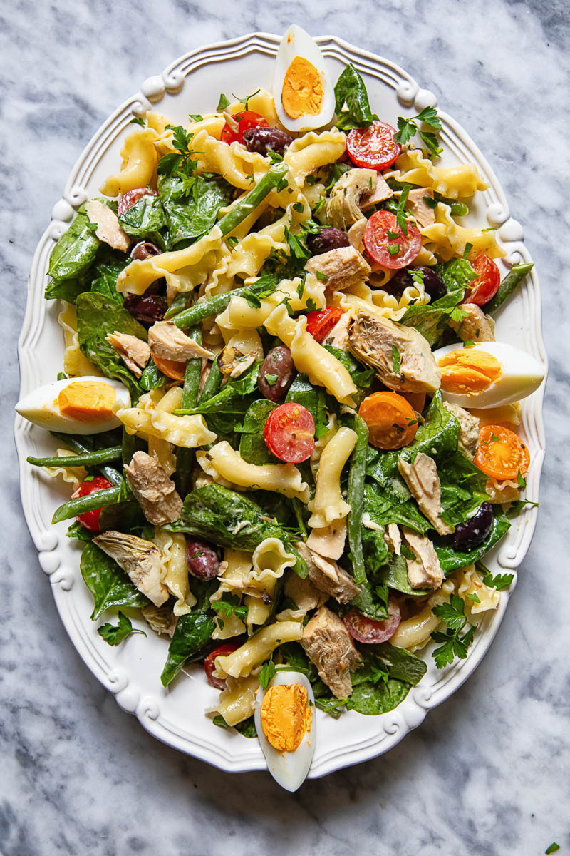 Mediterranean Tuna Pasta Salad Nicoise