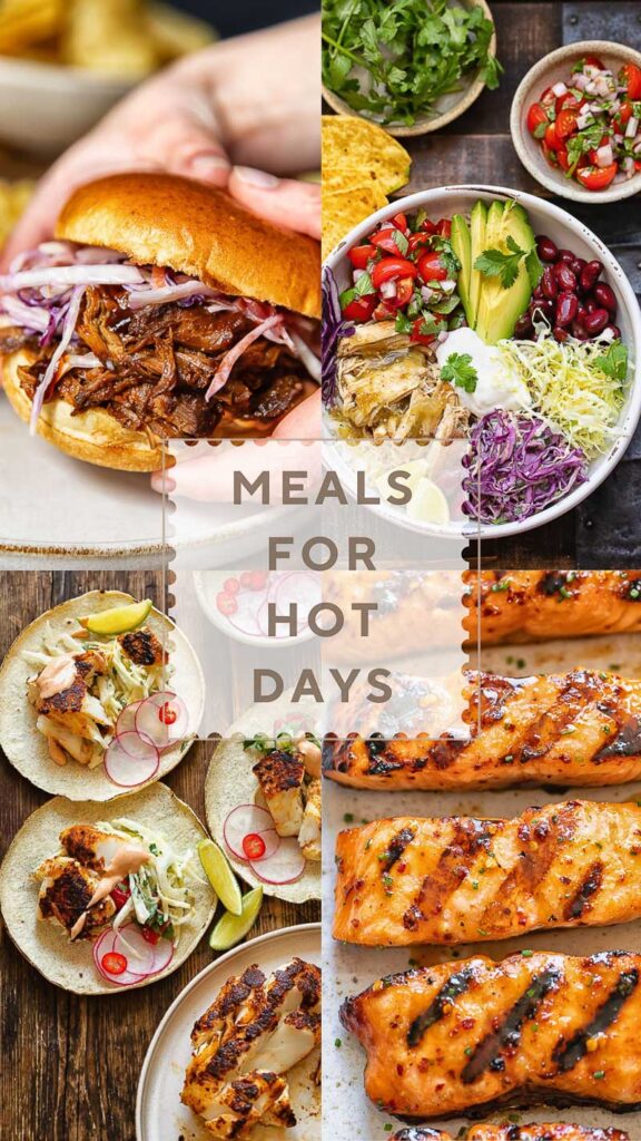 four image vertical poster with a selection of recipes from this roundup