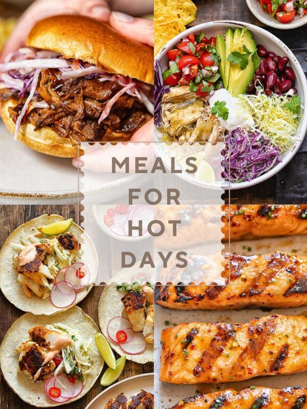 four image vertical poster with a selection of recipes from this roundup